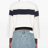 Polo con dettaglio a righe in bianco Re/done - donna 