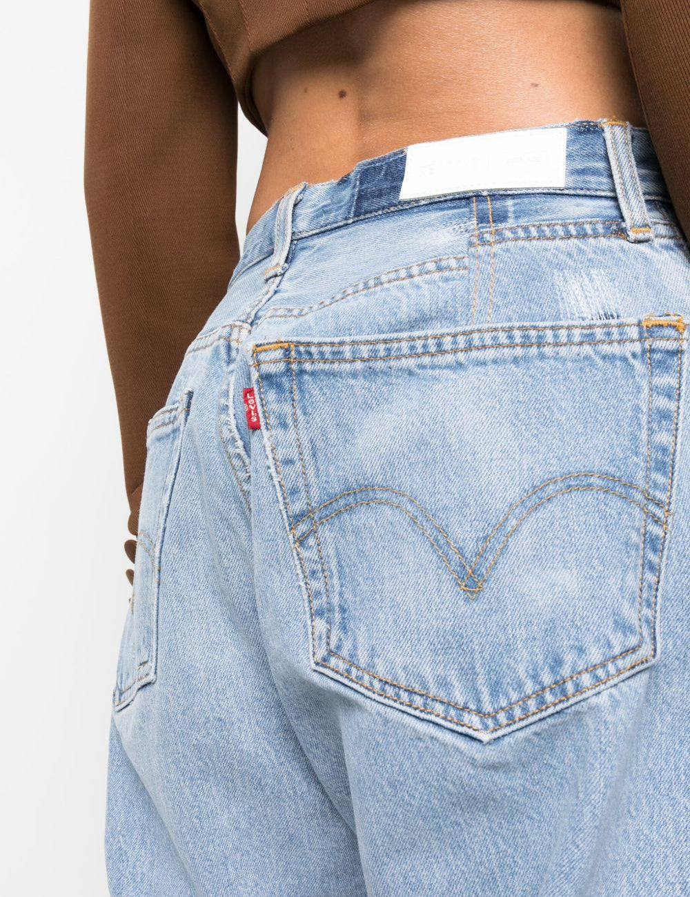 Jeans dritti anni '90 in blu Re/done - donna 