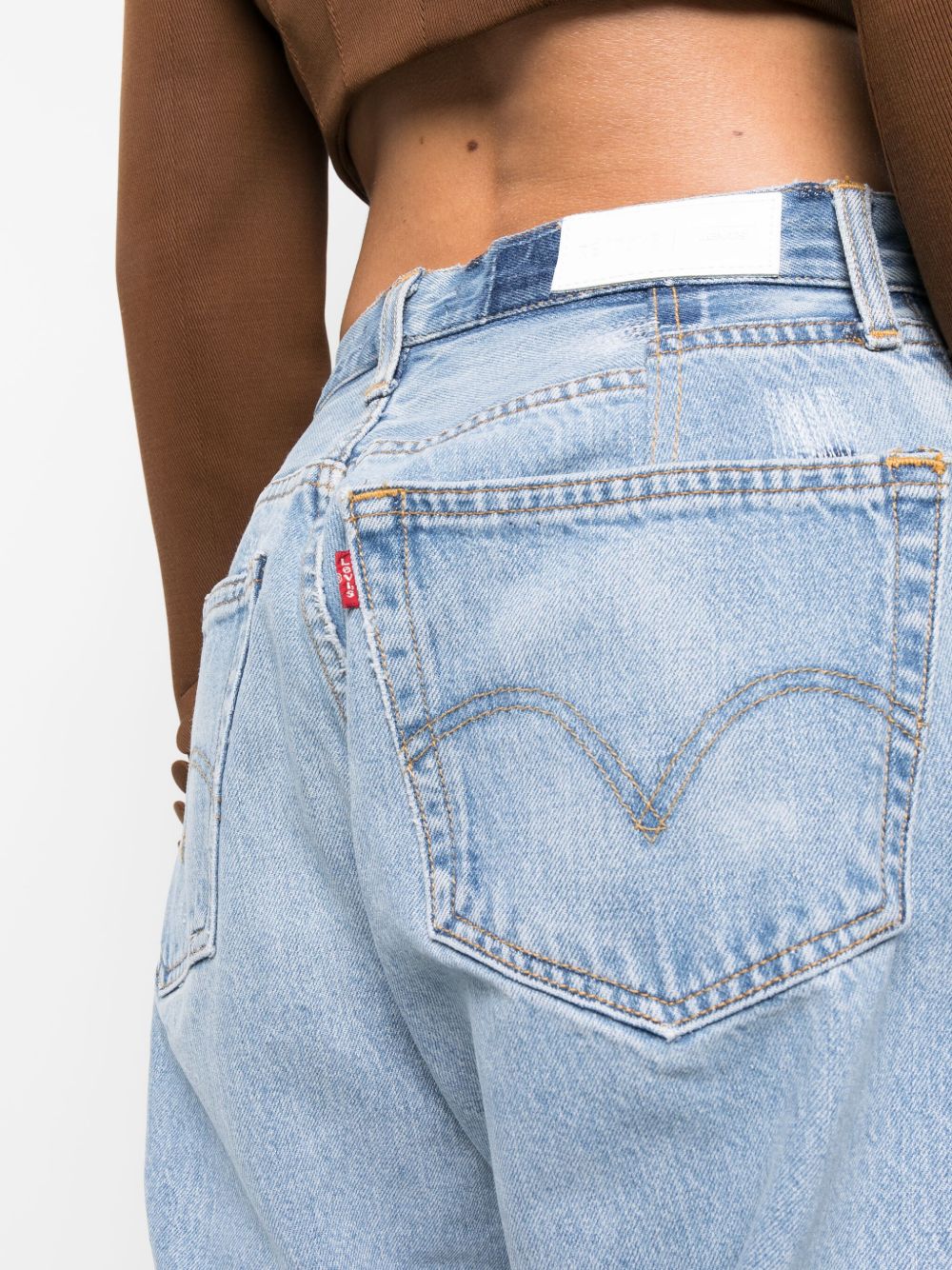 Jeans dritti anni '90 in blu Re/done - donna 