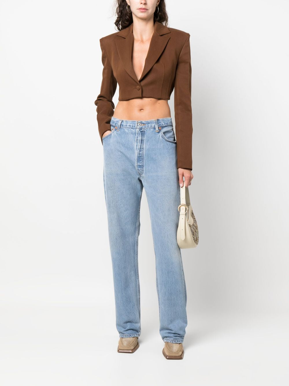 Jeans dritti anni '90 in blu Re/done - donna 