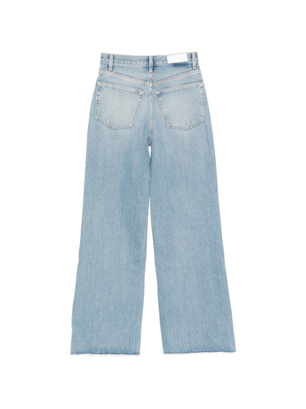 Jeans anni '70 a vita alta e gamba larga in celeste Re/done - donna 