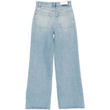 Jeans anni '70 a vita alta e gamba larga in celeste Re/done - donna 