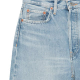 Jeans anni '70 a vita alta e gamba larga in celeste Re/done - donna 