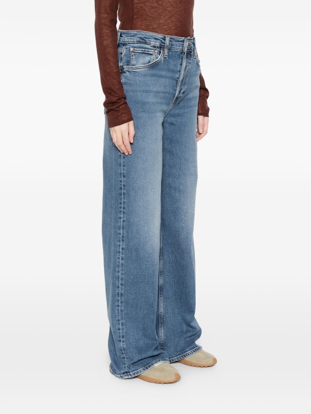 Jeans con passanti per cintura in blu Re/done - donna 