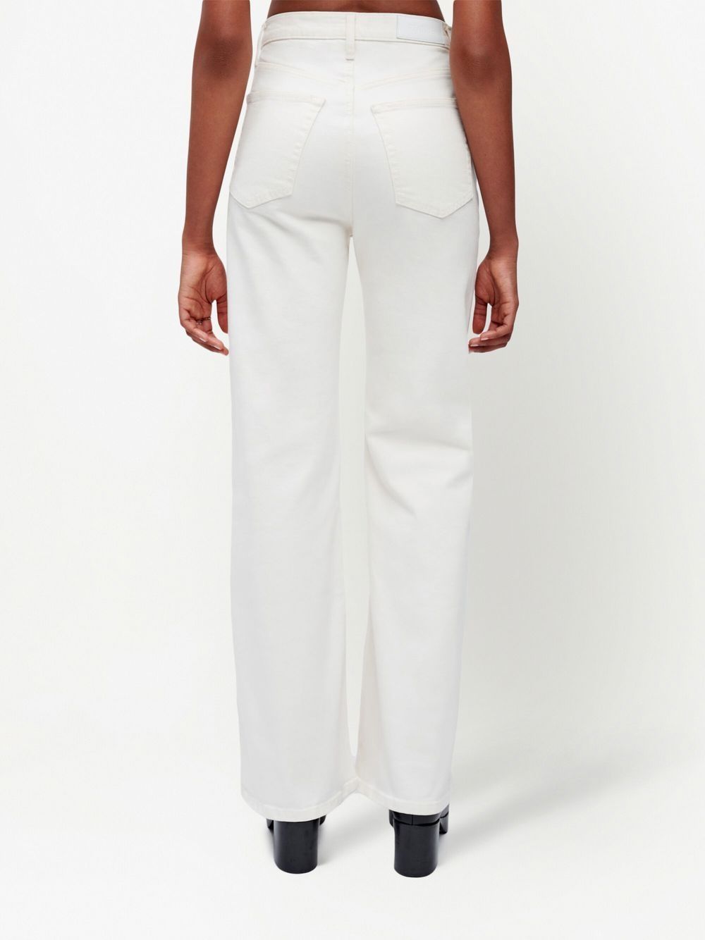 Jeans a gamba ampia in bianco Re/done - donna 