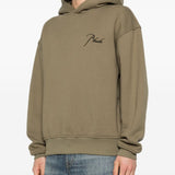Felpa con cappuccio in verde Rhude - uomo 