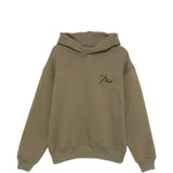 Felpa con cappuccio in verde Rhude - uomo 