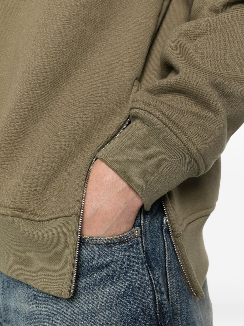 Felpa con cappuccio in verde Rhude - uomo 