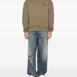 Felpa con cappuccio in verde Rhude - uomo 