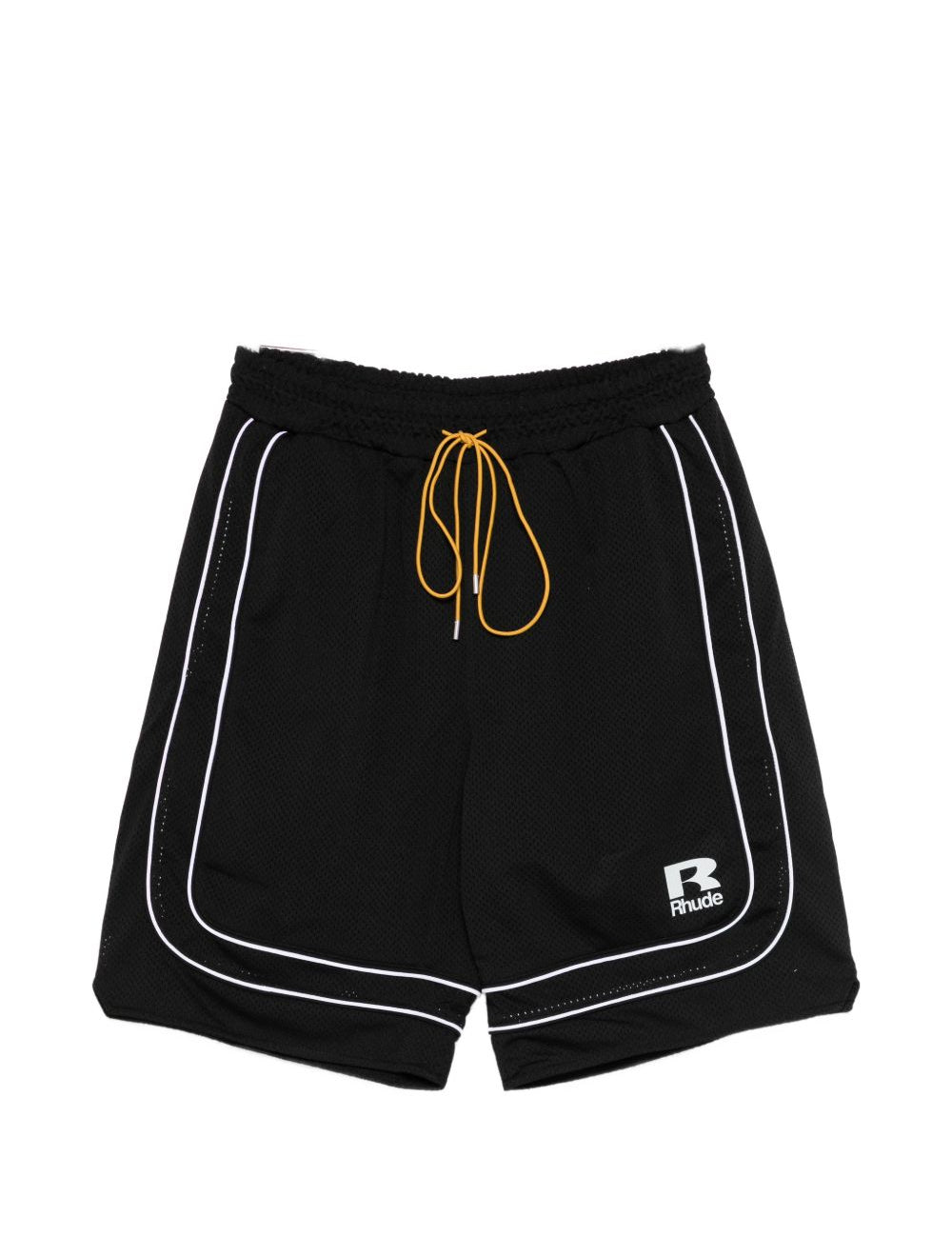 Pantaloncini a righe con coulisse in nero Rhude - uomo 