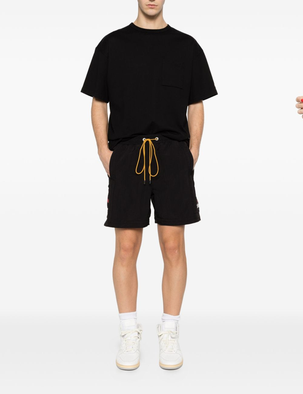 Costume da bagno con logo in nero Rhude - uomo 