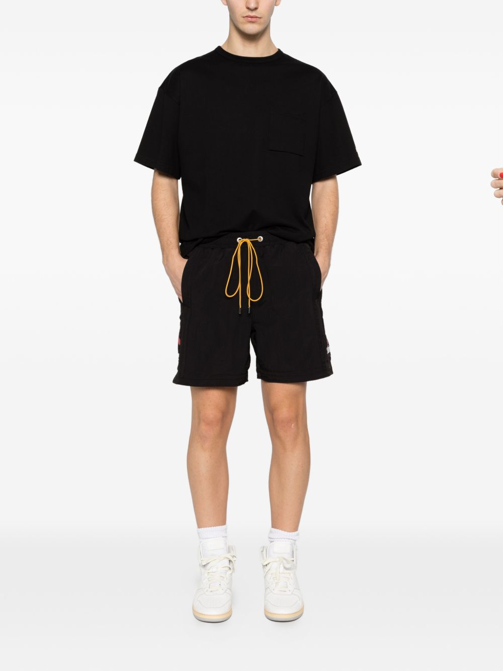 Costume da bagno con logo in nero Rhude - uomo 