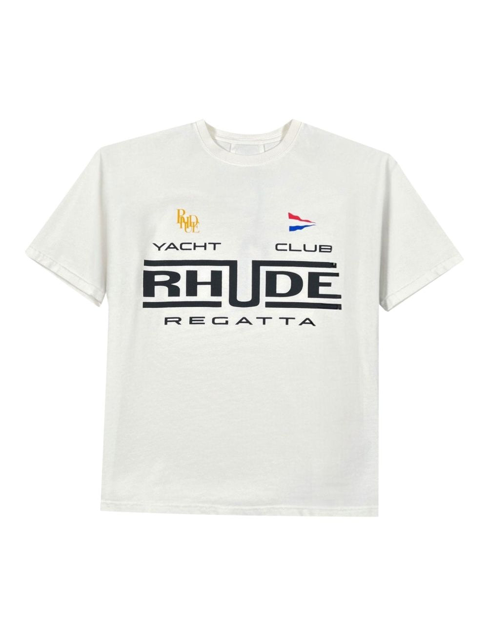 T-shirt Yacht Club in bianco Rhude - uomo 