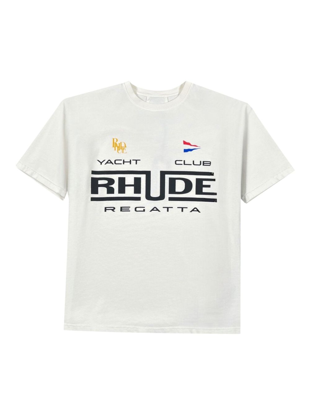 T-shirt Yacht Club in bianco Rhude - uomo 