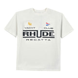 T-shirt Yacht Club in bianco Rhude - uomo 