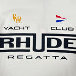 T-shirt Yacht Club in bianco Rhude - uomo 