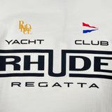 T-shirt Yacht Club in bianco Rhude - uomo 