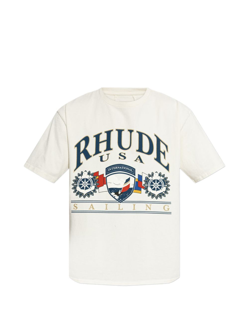 T-shirt con stampa in bianco Rhude - uomo 