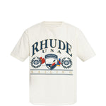 T-shirt con stampa in bianco Rhude - uomo 