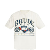 T-shirt con stampa in bianco Rhude - uomo 
