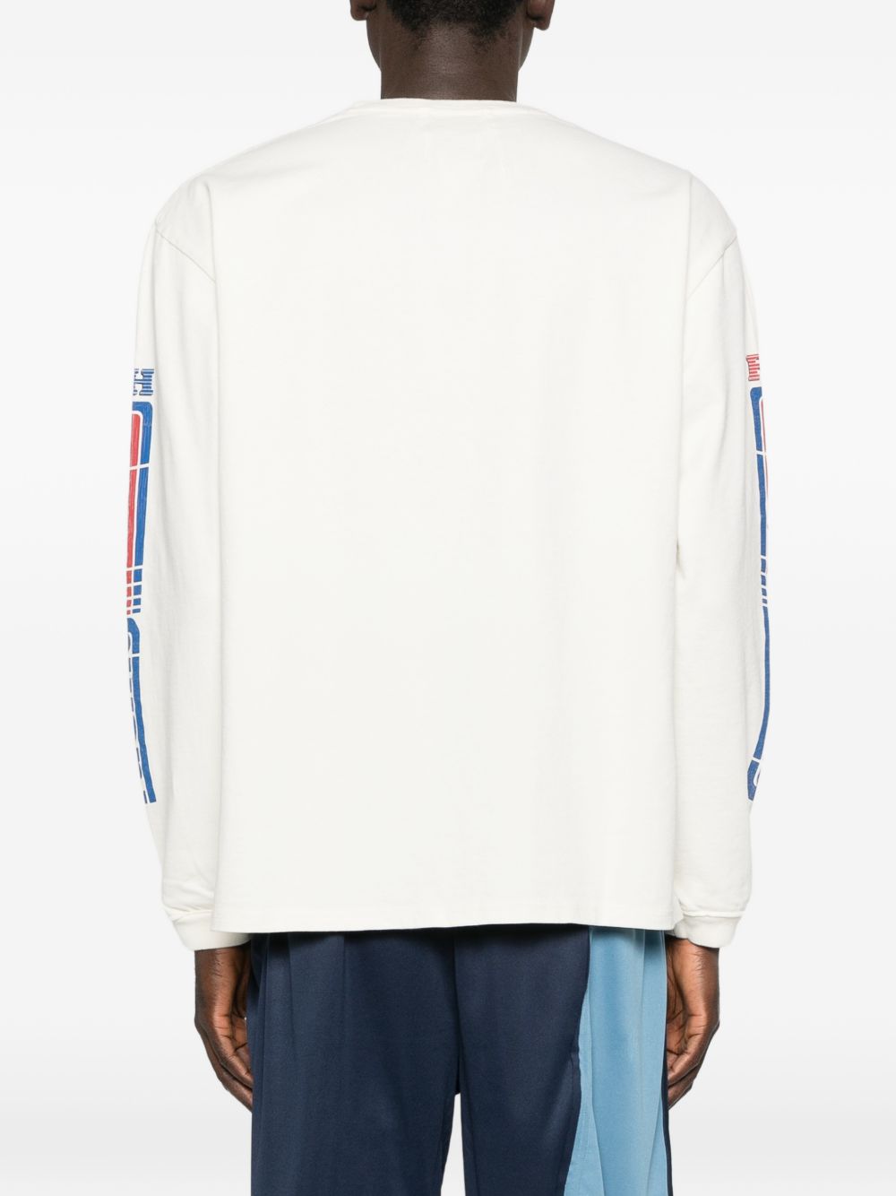 Felpa a manica lunga in bianco Rhude - uomo 