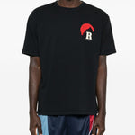 T-shirt con grafica del logo in nero Rhude - uomo 