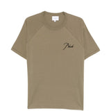 T-shirt a maniche corte in verde Rhude - uomo 