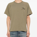 T-shirt a maniche corte in verde Rhude - uomo 