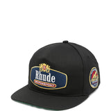 Cappellino da baseball con logo applicato in nero Rhude - uomo 