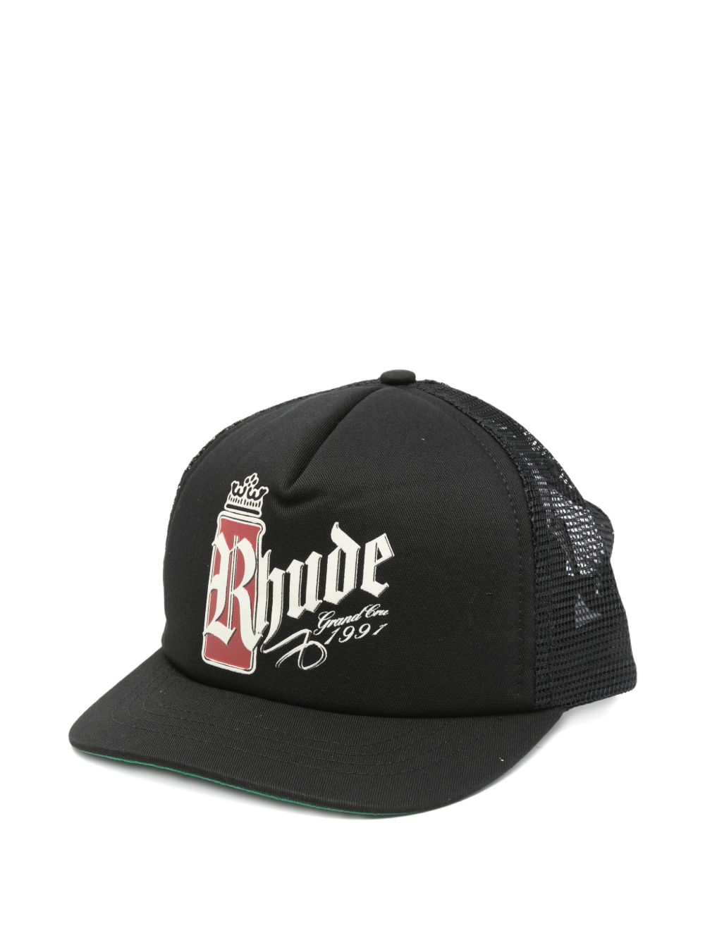 Cappello da camion con logo e grafica in nero Rhude - uomo 