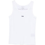 Canotta con logo ricamato in bianco Rhude - uomo 
