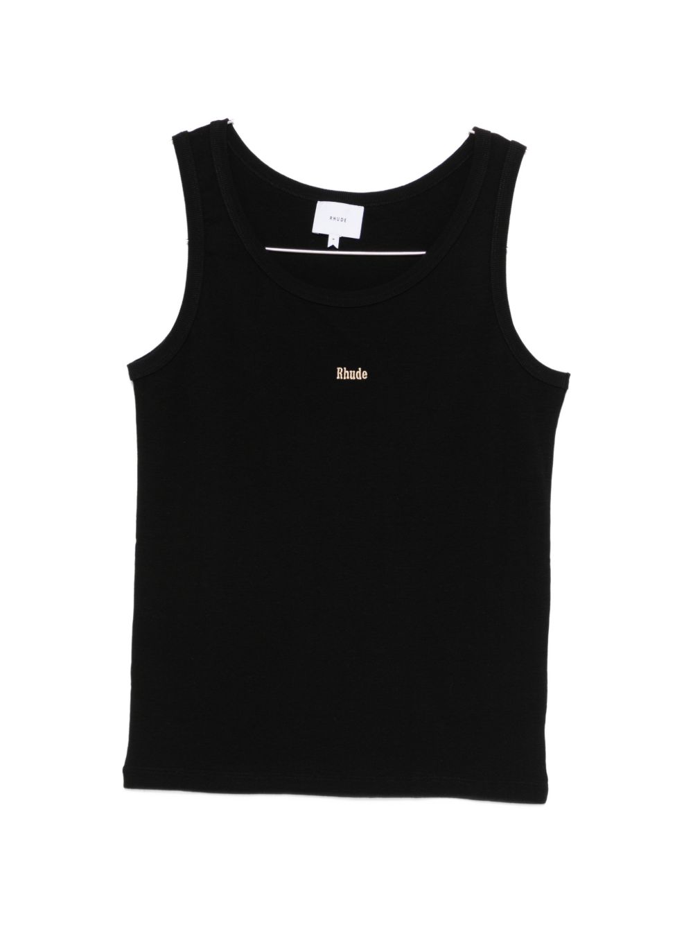 Canotta con logo ricamato in nero Rhude - uomo 