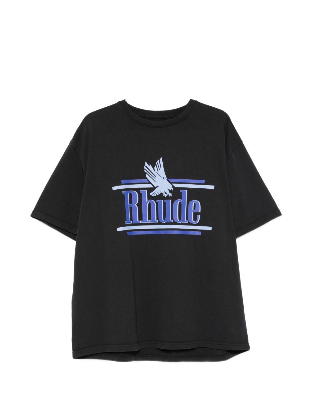 T-shirt con stampa del logo in nero Rhude - uomo 