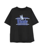 T-shirt con stampa del logo in nero Rhude - uomo 