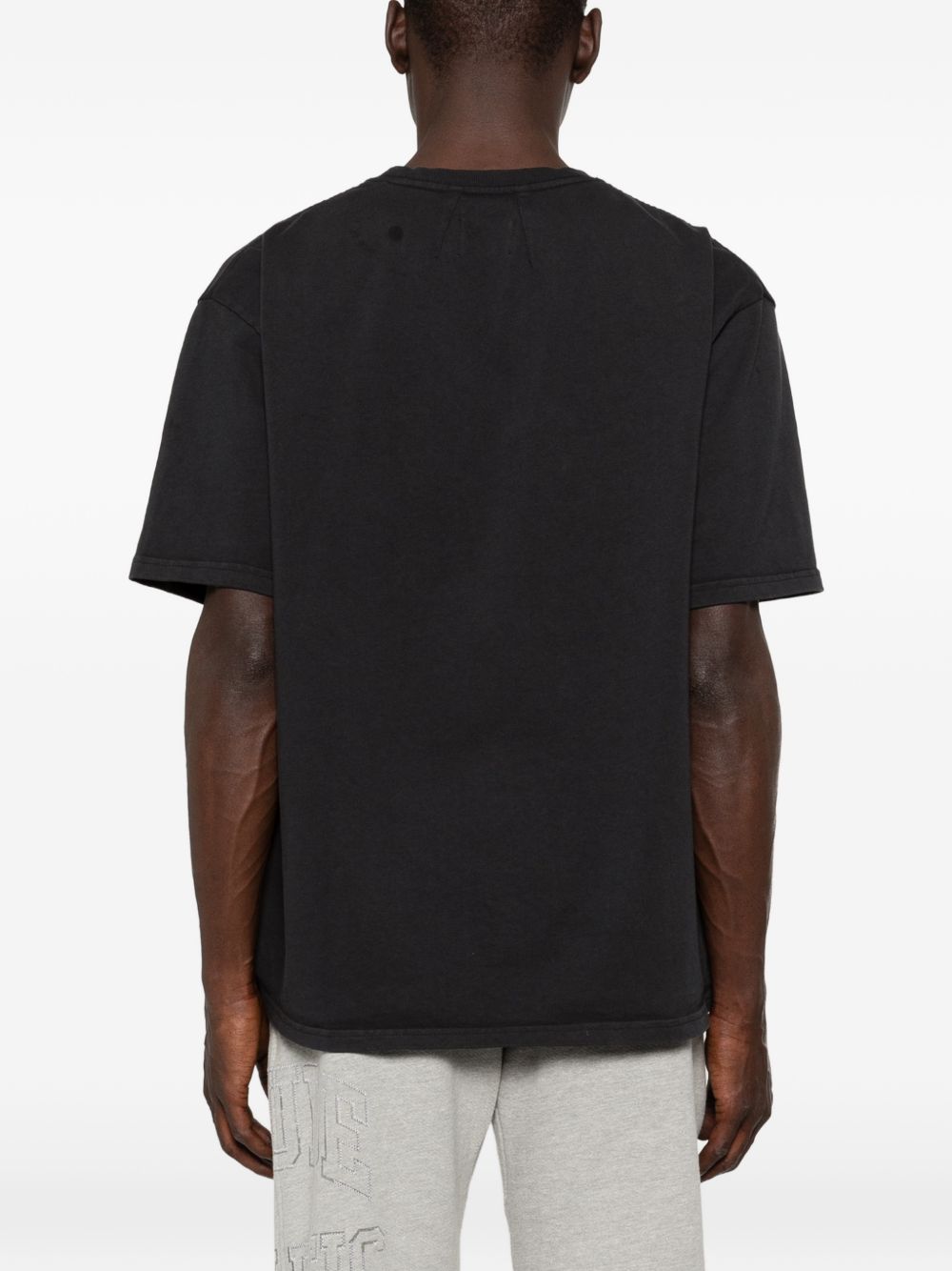 T-shirt con stampa del logo in nero Rhude - uomo 