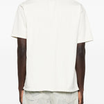 T-shirt girocollo in bianco Rhude - uomo 