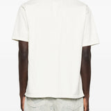 T-shirt girocollo in bianco Rhude - uomo 