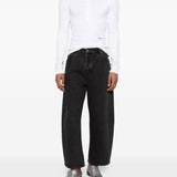 T-shirt a maniche lunghe con bottoni in bianco Rhude - uomo 
