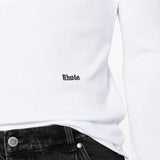 T-shirt a maniche lunghe con bottoni in bianco Rhude - uomo 