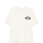 T-shirt a maniche corte con stampa logo in bianco Rhude - uomo 