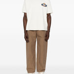 T-shirt a maniche corte con stampa logo in bianco Rhude - uomo 