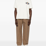 T-shirt a maniche corte con stampa logo in bianco Rhude - uomo 