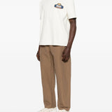 T-shirt a maniche corte con stampa logo in bianco Rhude - uomo 