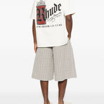 T-shirt con logo grafico in bianco Rhude - uomo 