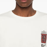 T-shirt con logo grafico in bianco Rhude - uomo 