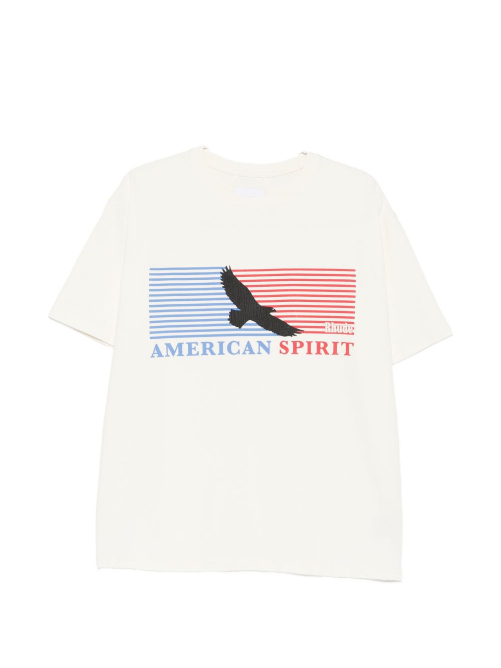 T-shirt con stampa grafica in bianco Rhude  - uomo 