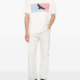 T-shirt con stampa grafica in bianco Rhude  - uomo 