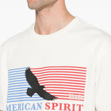 T-shirt con stampa grafica in bianco Rhude  - uomo 