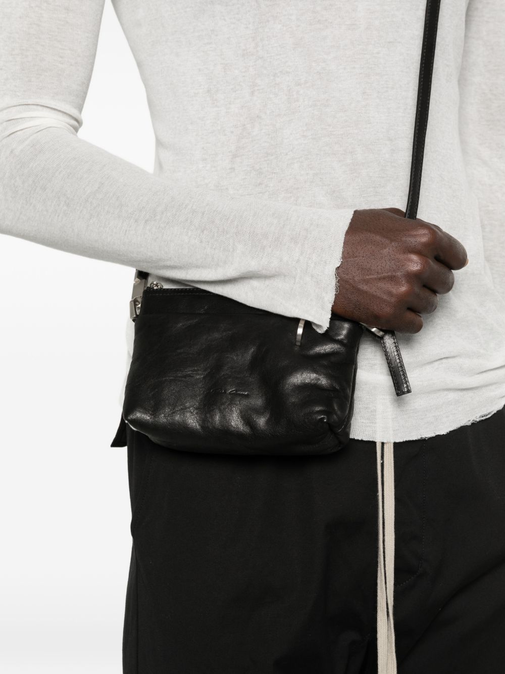 Borsa a tracolla Adri in nero Rick Owens - unisex 
