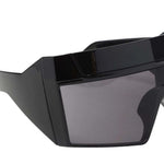 Occhiali da sole con montatura oversize in nero Rick owens - unisex 